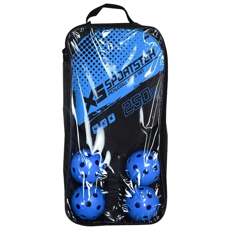 Pickleball Rackets Set Pickleball Paddle Set of 2 Rackets & 4 Pickleballs Balls Pickle-Ball Racquet with Balls Sports Accessory