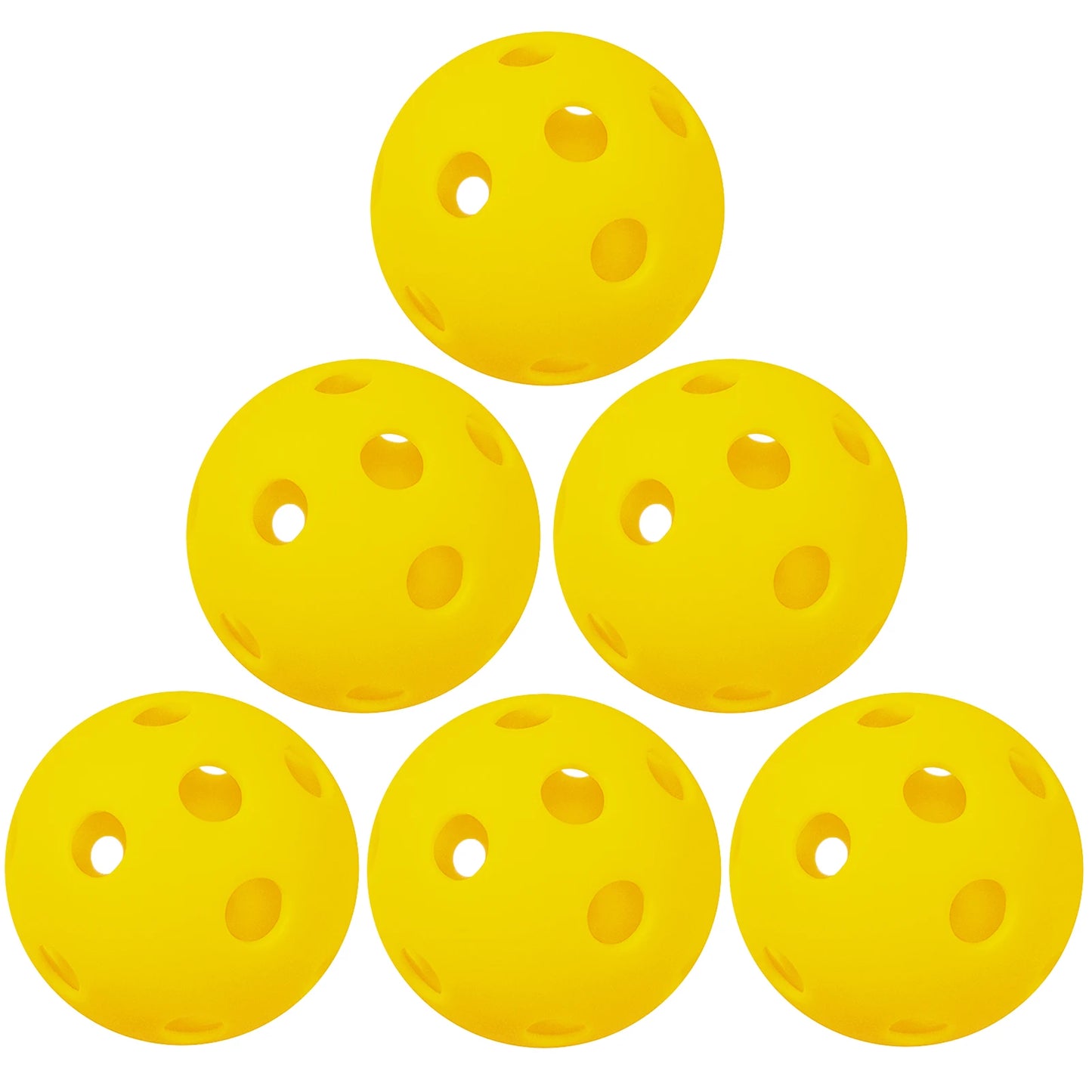 Indoor Pickleball Balls Paddle Ball 26 Holes Pickleball Sport Training Practice Plastic Pickleball Airflow Hollow Balls