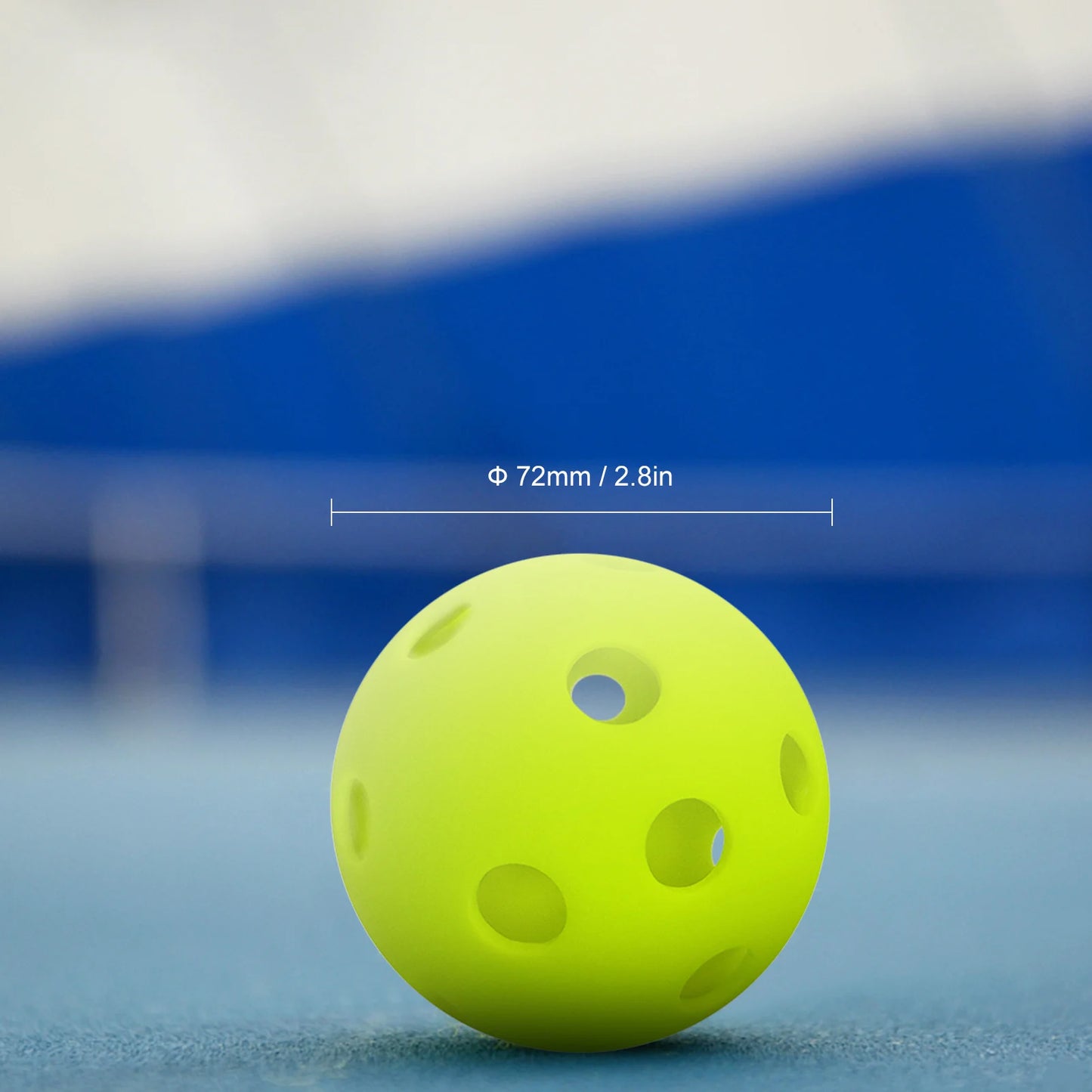 Indoor Pickleball Balls Paddle Ball 26 Holes Pickleball Sport Training Practice Plastic Pickleball Airflow Hollow Balls