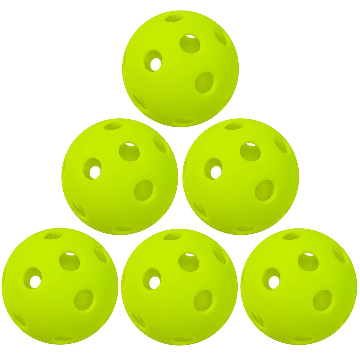 Indoor Pickleball Balls Paddle Ball 26 Holes Pickleball Sport Training Practice Plastic Pickleball Airflow Hollow Balls
