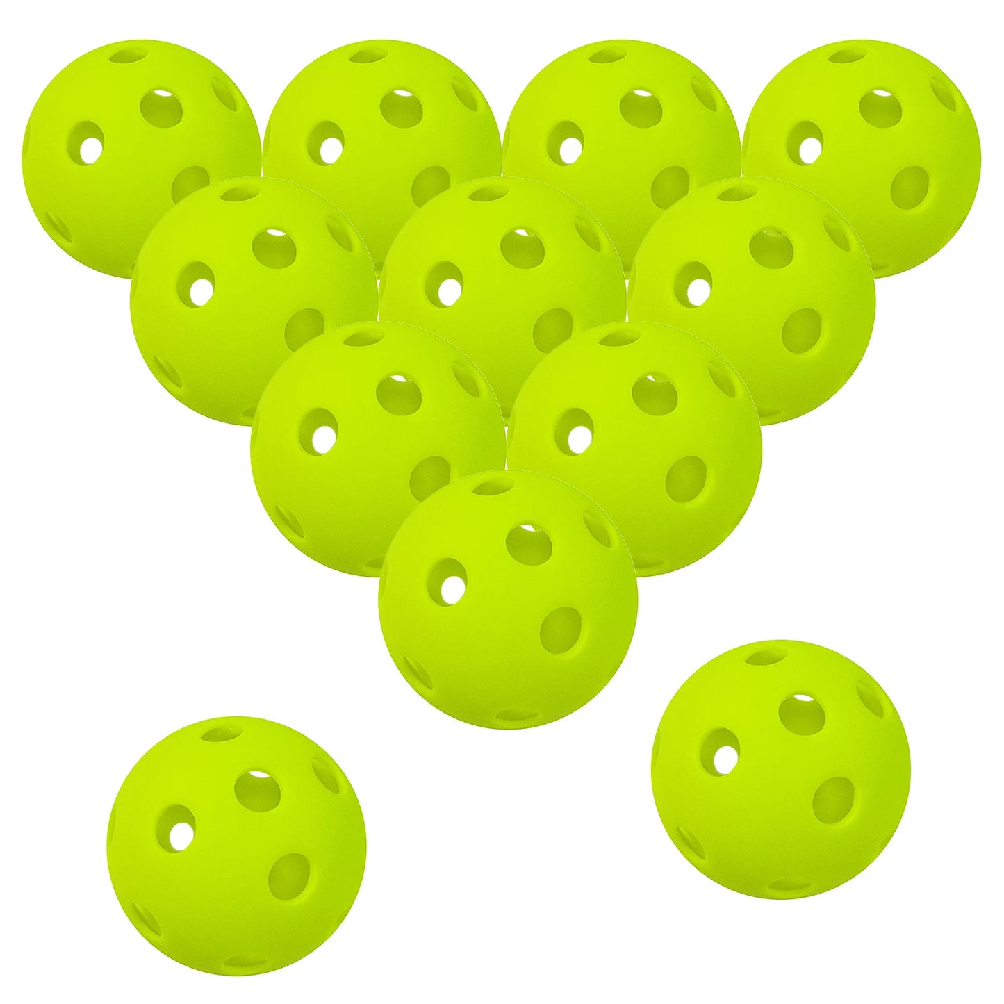 Indoor Pickleball Balls Paddle Ball 26 Holes Pickleball Sport Training Practice Plastic Pickleball Airflow Hollow Balls
