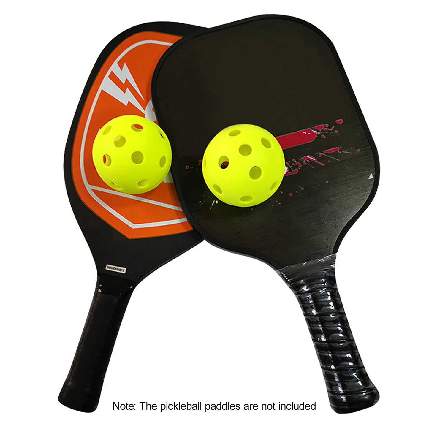 Indoor Pickleball Balls Paddle Ball 26 Holes Pickleball Sport Training Practice Plastic Pickleball Airflow Hollow Balls