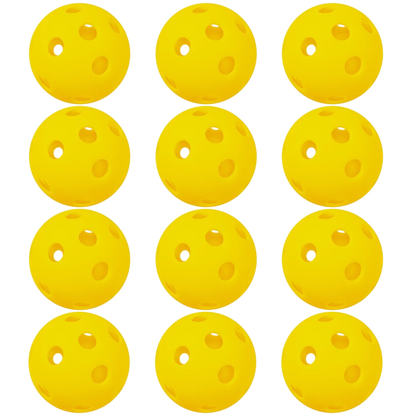 Indoor Pickleball Balls Paddle Ball 26 Holes Pickleball Sport Training Practice Plastic Pickleball Airflow Hollow Balls
