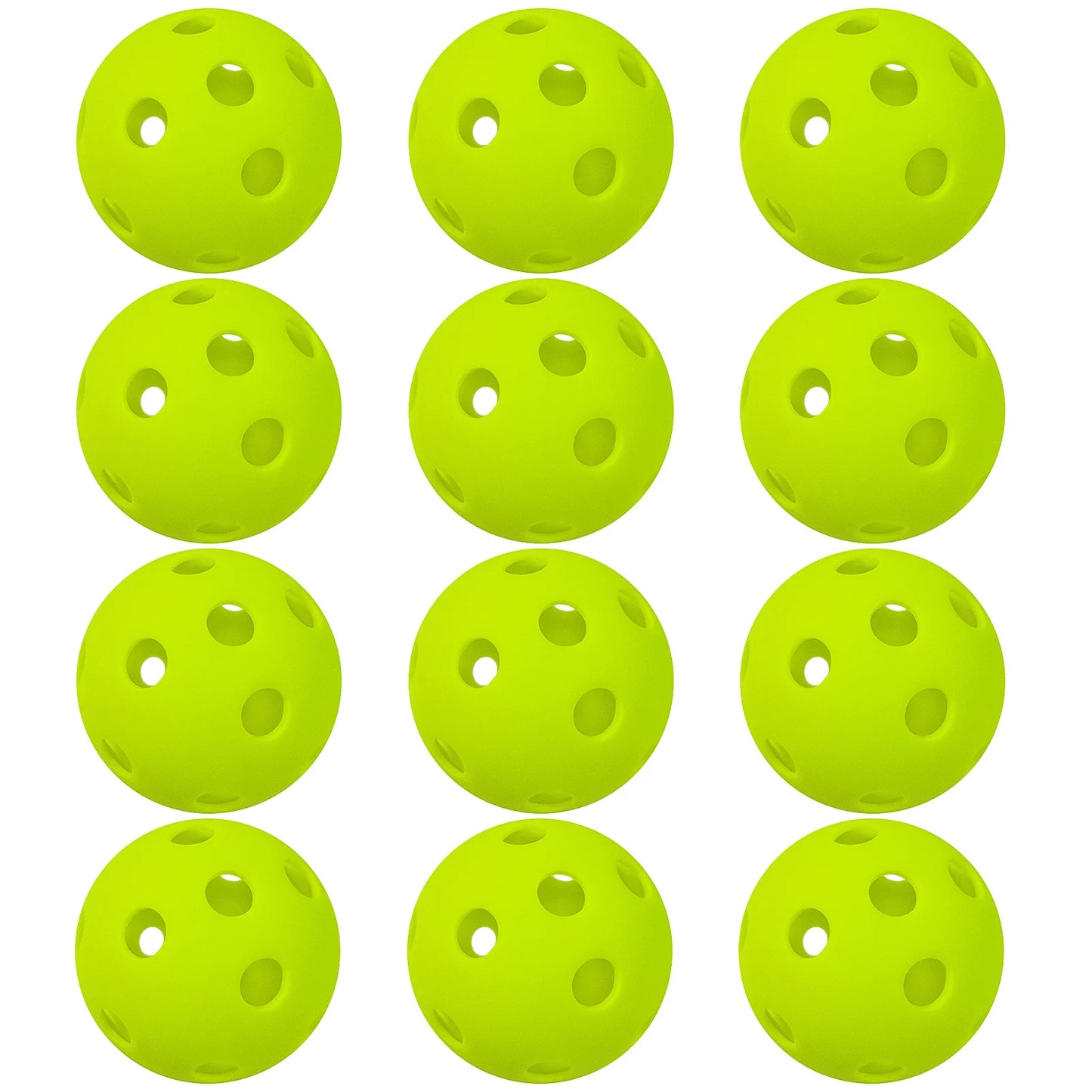 Indoor Pickleball Balls Paddle Ball 26 Holes Pickleball Sport Training Practice Plastic Pickleball Airflow Hollow Balls