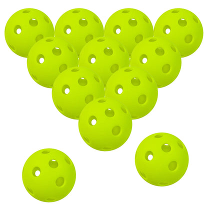 Indoor Pickleball Balls Paddle Ball 26 Holes Pickleball Sport Training Practice Plastic Pickleball Airflow Hollow Balls