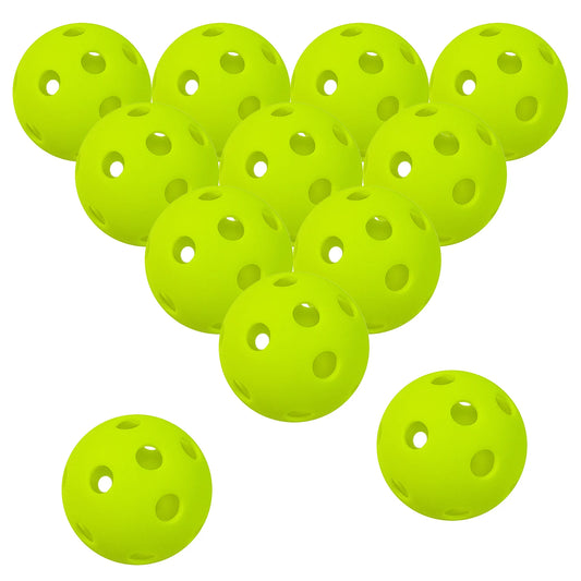 Indoor Pickleball Balls Paddle Ball 26 Holes Pickleball Sport Training Practice Plastic Pickleball Airflow Hollow Balls
